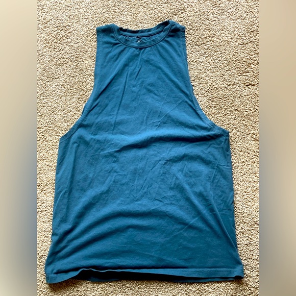 Alphalete Blue CutOff/Sleeveless Tank/T Shirt - Men’s Small Blue - Picture 1 of 3